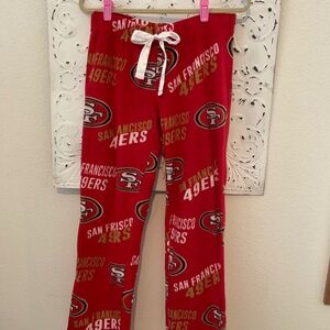 49er Women’s Sleepwear Super Soft NWOT Size Medium NFL Red Gold